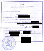 Apostille Example